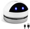 SPORWAY Mini Aspirateur de Table, Petit Aspirateur à Main USB Rechargeable, Aspirateur à sans Fil de Bureau Haute Puissance d'Aspiration pour Table Bureau Coussin Voiture Clavier (Blanc - 1)