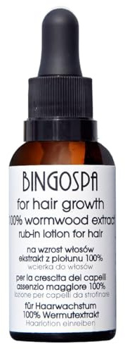 Pour la croissance et l'conditionnement des cheveux, à l'extrait d'absinthe à 100 %, frotter la lotion capillaire 30 ml. BINGOSPA