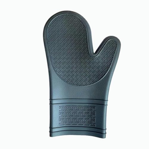 AOGATO maniques Cuisine Cuisine Anti-étalal Haute Température Résistant Au Four À Micro-Ondes Gel Isolation Thermique Gants-Gris