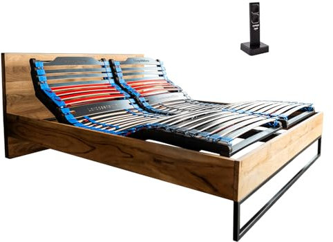 COSY4MORE Lattenrost 90x200cm elektrischer Lattenrost - Nacken- Rücken-, Bein- und Fuß-Zone verstellbar - für jedes 90x200 cm Bett und 180x200 cm Doppelbett - 7 Zonen, für Jede Matratze geeignet