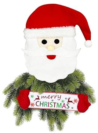 Weihnachtskranz, Dekoration, exquisiter Weihnachtsmann-Kranz für Wohnzimmer, Wand, Fenster