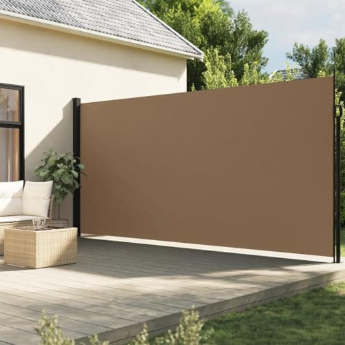 Home & Garden item-Toldo lateral retráctil gris pardo 200 x 500 cm