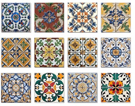 Fliesenaufkleber 15X15 CM Gelb, Blau, Grün Klebefliesen Küchenrückwand Folie Selbstklebende Fliesen Fliesenaufkleber Küche Badezimmer Fliesenfolie Vinyl Selbstklebend Wasserdicht