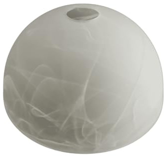 E27 Glas Lampenschirm Ersatz alabasterfarbig – passend für Fischer & Honsel Fluter, Hänge- und Tischlampe – Lampenglas Ersatzschirm Leuchtenschirm Glas Ersatz für Deckenlampe Leuchte