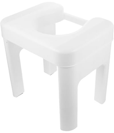 minkissy Sgabello Per Wc Per Adulti e Ragazzo Ragazza Piccoli, Rialzo Wc in Pp Confortevole, Sgabello Da Toilette Stabile Altezza 34 Cm, Uso Domestico e Ospedaliero