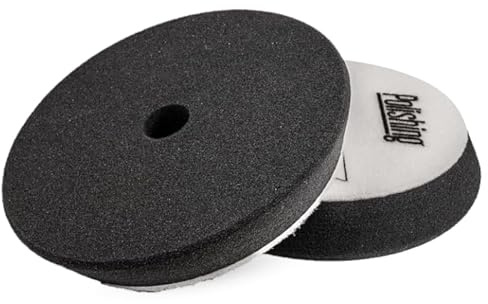 RR Customs Bad Boys Finish Polish Polierpad 125mm - entfernt Hologramme - Hochglanzpolierpad Anti Hologramm Polierschwamm Lackpolierer (Finish | Schwarz, 125mm)