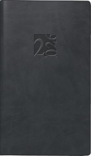 Taschenkalender Mod. Taschenplaner int. '26 ; A6, Kunstleder, schwarz