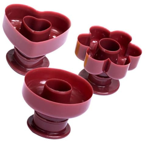 Ciieeo Heart Shaped Donut Biscuit Mould Doughnut Shape Cutter Heart Shaped Doughnut Easy Cleaning