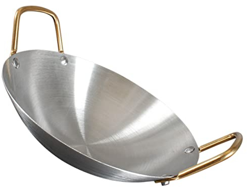 STOBAZA Olla de Acero Inoxidable Doble Oreja, Utensilios de Cocina Antiadherentes y Fácil de Limpiar para Cocinar al Aire Libre Hogar