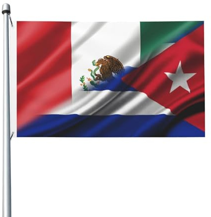 Bandera de México, Cuba, bandera cubana de lujo, duradera, 3 x 5 pies