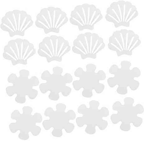 Generico 2 Set Adesivi Antiscivolo per Vasca e Doccia Forma Fiore e Materiale Peva e PU Strisce Antiscivolo Resistenti per Scale e Vasca da Bagno Sicurezza Bagno Famiglia