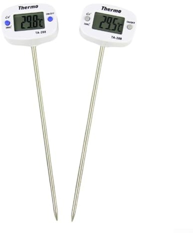 Set termometro da cucina con due sonde per una lettura accurata della temperatura nella cottura della carne, cottura e monitoraggio della temperatura dell'acqua