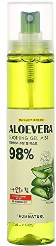 [FROMNATURE] Aloe Vera 98%Moisture Soothing Gel Mist - 4.06 fl oz. (120 ml) [Parebens FREE/Benzophenone FREE/Animal Oil FREE/Mineral Oil FREE]