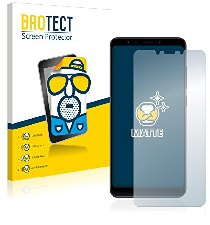 BROTECT Protector Pantalla para Xiaomi Mi A2 | 2 Unidades Mate Protección Pantalla Made in Germany Película Anti-Reflejos Anti-Huellas