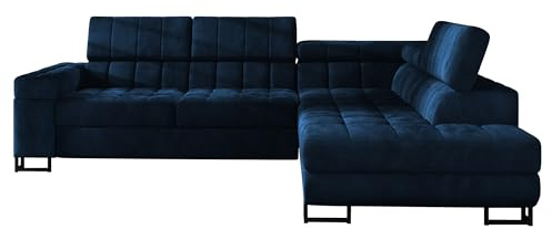 Mirjan24 Ecksofa Laris, Polsterecke mit Schlaffunktion und Bettkasten, Eckcouch, Polstersofa, Couch, L-Form Sofa, Polstergarnitur, Wohnlandschaft, Bettsofa (Fresh 11, Seite: Rechts)