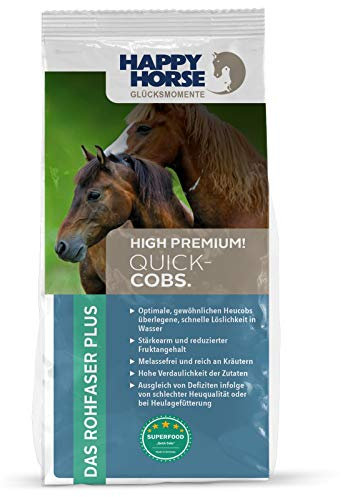 HAPPY HORSE Gastro Heucobs 14kg| das Rohfaser Plus | reduzierten Stärkegehalt |hochwertige Kräuter