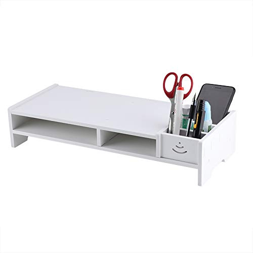 Dioche Desktop-Monitor-Bildschirmerhöhung, Computer-Organizer, Computer-Ständer zur Erhöhung des visuellen Niveaus, Nacken-/Wirbelsäulenschutz, 48,1 x 20 x 10 cm