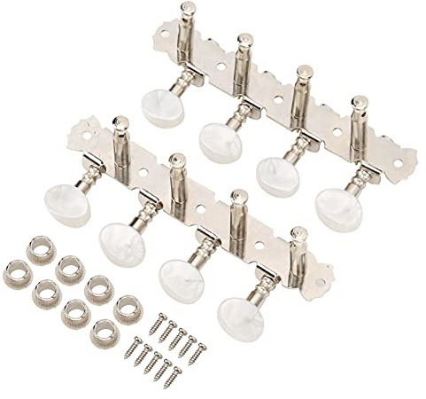 Tomotato Cheville de Réglage Mandoline Chevilles de Réglage Chrome Guitare Cheville Tuner Mécaniques 25Mm Chevilles de Réglage de Corde pour Accessoire D'Instruments de Mandoline