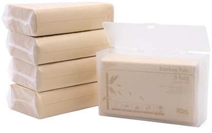 DrDirt Toallas de papel de 5 pliegues, 2 capas, 110 hojas, 5 paquetes con 1 dispensador montado en la pared, soporte de cubierta para baño y cocina