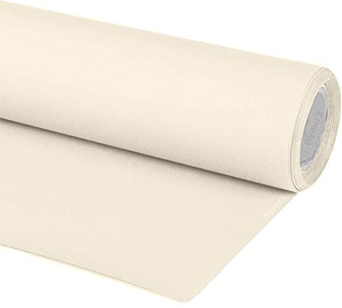 BY3 - Telo a Fasce per Gazebo - 333 g/m² Tessuto Impermeabile Fascia a Onde Intrecciate per Pergole Tettoie Tessuti per Tende da Esterno Anti UV Frangivento Protezione Solare No PVC (Avorio, 60cm)