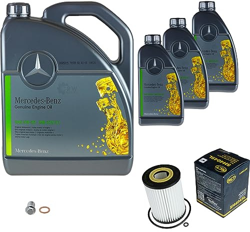 Inspektionspaket 8L 5W-30 für GLK-Klasse X204 S-Klasse W221 5-T Kasten 907 | Motoröl MB 229.51 SCT Ölfilter Ablassschraube