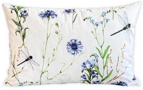 Kissenbezug 40x60 cm - Kopfkissenbezug 100% Baumwolle, Kissenhülle mit Reißverschluss, ideal zum Schlafen und Dekokissen, weich & atmungsaktiv, ohne Füllung, pflegeleicht, Viele Bunte Muster