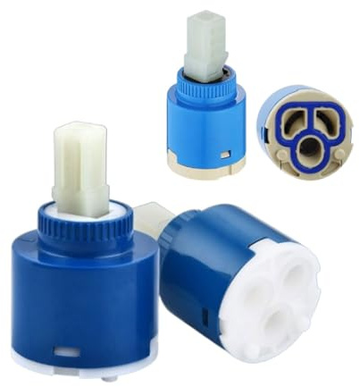 3 Stück Wasserhahn-Kartusche, Keramik-Mischbatterie, Innen-Kartusche, Ersatz für Küchenarmatur, Dusche, Küche, Badezimmer, Waschbecken, Bidet, Badewannenmischung, 25 mm, 35 mm, 40 mm