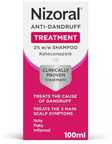 Nizoral Anti-Dandruff Treatment Shampoo, Treats and Prevents Dandruff, Clinically Proven to Control Itchy & Flaky Scalps, Contains Ketoconazole, 1 x 100ml