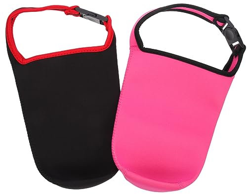Cabilock 2piezas Funda Reutilizable para Vasos De Neopreno para Botella Termica Chilly Portavasos con Asa