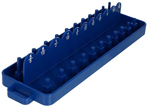 OSOLADY Multifunctional Blue Pp Socket Holder Organizer with Not Easy to Deform Material, Sleeve Inserting Rack for Workshop and Garage Storage Solutions