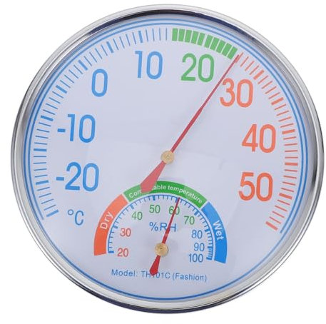 Hemobllo Higrómetro Para Hogar y Sauna Con Soporte Termómetros Para Exterior y Patio Medidor De Humedad