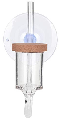 UPALDHOU CO2-diffusor Hög Upplösningshastighet för Akvarieväxter Levande Färger Akvariumstransparent Regulator med Sugkopp för Akvarieentusiaster (L)