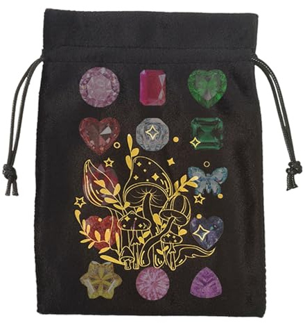 Tarotkortpåse, Tarotväska - Smycken Sammet förvaringsväska - Mjuk Tarot & Dice Bag, Tarotkorthållare, Multifunktionella Tarottillbehör för festjulen