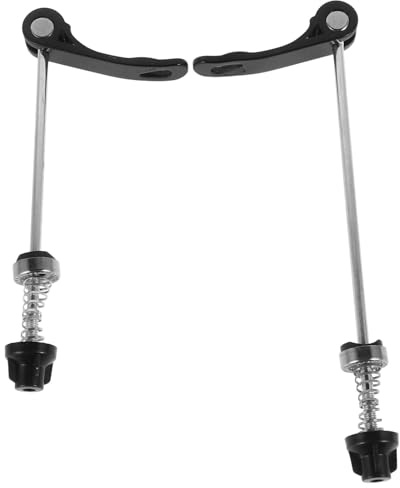 Outanaya 2 Stück Fahrrad Schnellspanner aus Eisen für Vorder und Hinterrad Vielseitige Kompatibilität und Verbesserte Fahreffizienz Geeignet für Mountainbikes