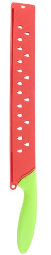 JEWEDECO Cuchillo para Cortar Sandía de Acero Inoxidable y Pp, Herramienta Multifuncional Ligera y Fácil de Lavar para Aparatos de Cocina Hogar