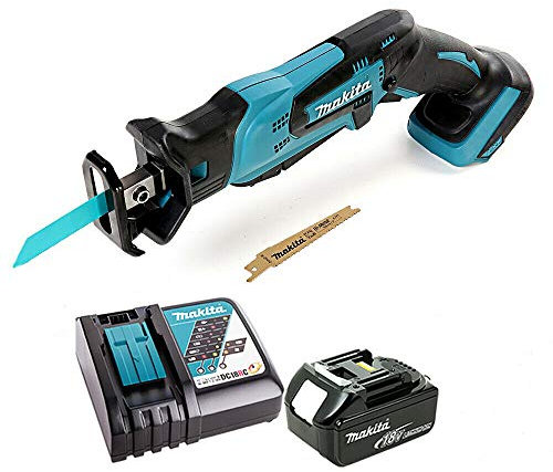 Makita DJR185 18V Mini Reciprocating Saw with 1 x 6Ah Battery & Charger