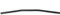 Gorgeri Guidon Plat Moto 7/8 Pouce 22MM - Universel Retro Bend Poignée en Fer (Noir)