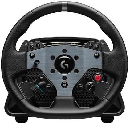 Logitech G PRO Racing Wheel pour PC, Direct Drive 11 Nm, TRUEFORCE, palettes magnétiques de changement de vitesse, double embrayage, écran OLED, relâche rapide, dispositions boutons PRO - Noir