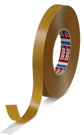 tesa fix 4959, Doppelseitiges Vliesband, Klebeband, Farbe: transparent, Länge: 50 m, versch. Breiten (19 mm)