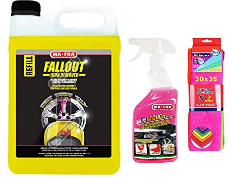Set MAFRA fallout refill, last touch più confezione di 7 panni in microfibra 30x35 cm