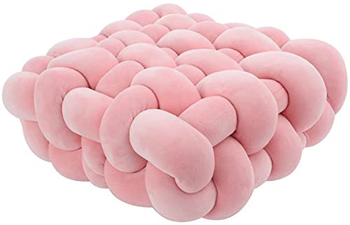 DFANCE Sofa Kopfkissen Knot Kissen, Geknotetes Kissen 30x38CM,Zierkissen Knoten für Einfarbig,Knotenkissen Nordische Kreativität,für Schlafzimmer, Sofa,Bett