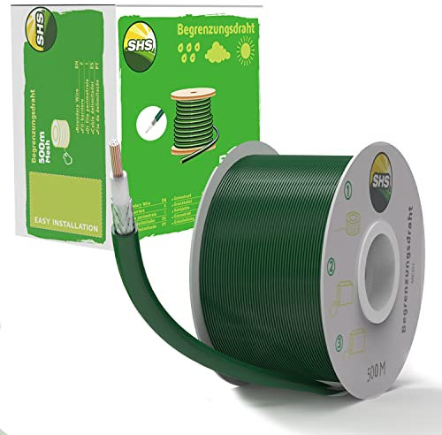 500 m Mesh Boundary Cable for Robotic Lawnmower Lawn Mower Lawn Robot Accessory Set Boundary Wire for Search Cable - Compatible with Gardena/Bosch/Husqvarna/Worx/Honda/ROBOMOW/iMow