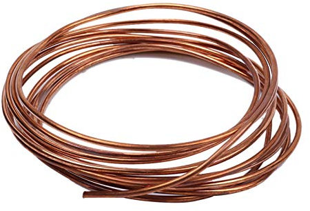 2mm 3mm 4mm DIY Reines Kupferdraht, bloßer Kupferkabel-Kabel T2 Kupferdraht, Wickeldrahtspulenkupferdraht for Heimwerker (Length : 2mm 5meter)
