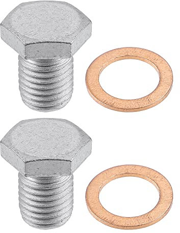 QUARKZMAN 2pz M12x1.5 Acciaio Motore Olio Scarico Tappo Vite con Guarnizione per BMW