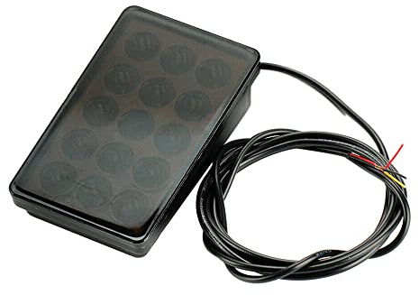 Baceyong Tercer kit de luz de freno de cola intermitente estroboscópico, universal 15 LED trasero 3 luz intermitente estroboscópica