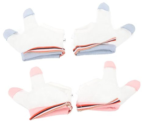Cabilock 2paare Atmungsaktive Anti- -Handschuhe Für Korrektive Handschuhe Zur Vermeidung Von Nuckeln Wiederverwendbar Zufälligen Farben