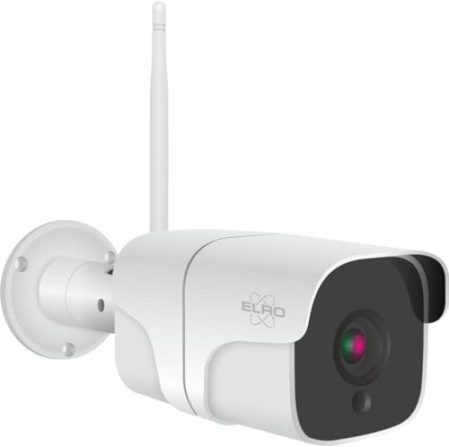ELRO CO7000 WiFi IP Sicherheitskamera Full HD 1080P, Außenbereich, Bewegungserkennung, Nachtsicht, IP66 Wasserdicht