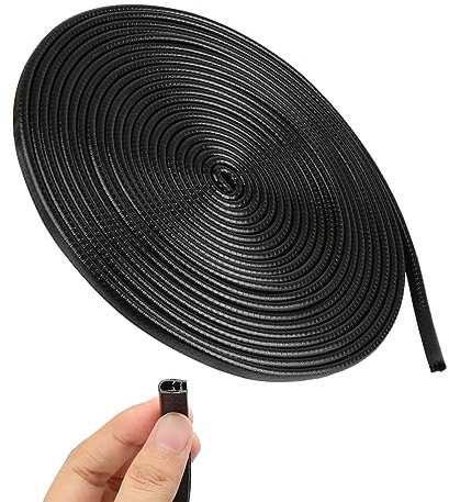 Car Door Edge Protector Strip, 10M/32Ft Car Door Seal, U Shape Car Edge Trim Rubber Seal, Car Doors Protectors Edge Guards Fit for Most Cars Such as Sedans, Trucks, SUV, ATV, Boats