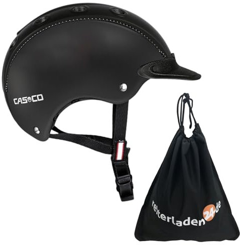 RL24 - Casco Kinder Reithelm Choice Turnier inkl. Schutzbeutel | ergonomische Reitkappe für Mädchen & Jungen | Helm zum Reiten, Fahrrad- & Skifahren | Reiterhelm in Schwarz | Größe S (52-56 cm)