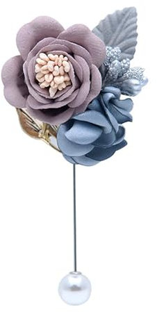 SYSUII Boutonniere Hochzeit Rose - 4 Stück Rose Boutonniere Ansteckblume Hochzeit Corsage Künstliche Ansteckblume Bräutigam Hochzeitsanstecker für Braut Brautjungfer Gäste Herren Damen Party -Rosa
